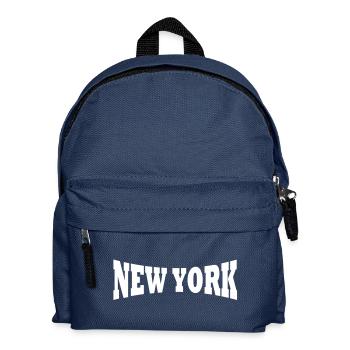 New York logo - Kids' Backpack - navy - Front
