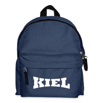 Kiel Schriftzug - Kinder Rucksack - Navy - Vorne