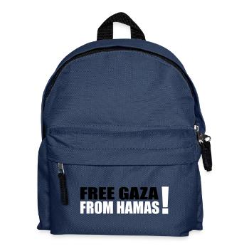 free gaza from hamas - Kids' Backpack - navy - Front