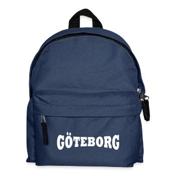 Göteborg Schriftzug - Kinder Rucksack - Navy - Vorne