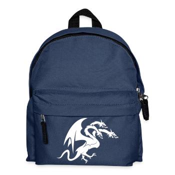 dragon 3 head - Kinder Rucksack - Navy - Vorne