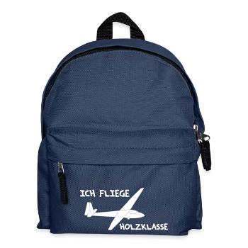 Segelflugzeug Segelflieger Geschenkidee Tshirt - Kinder Rucksack - Navy - Vorne