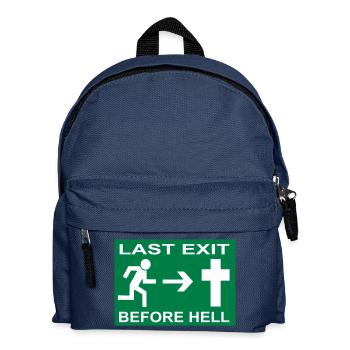 Last Exit... - Kinder Rucksack - Navy - Vorne