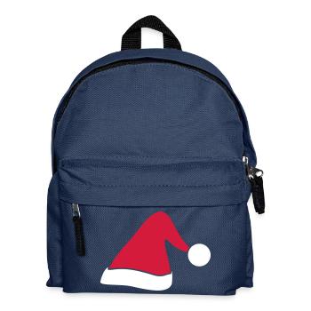 Weihnachtsmütze// Weihnachtsfeier// Weihnachtsmann - Kinder Rucksack - Navy - Vorne