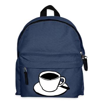 cup of coffee - Kids' Backpack - navy - Front
