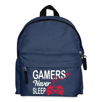 Gamers Never Sleep - Kids' Backpack - navy - Front
