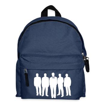 Männer Gruppe - Kinder Rucksack - Navy - Vorne