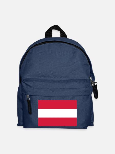 Flagge Österreich - Kinder Rucksack - Navy