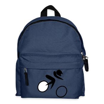 Gelände Fahrradrennen - Kinder Rucksack - Navy - Vorne