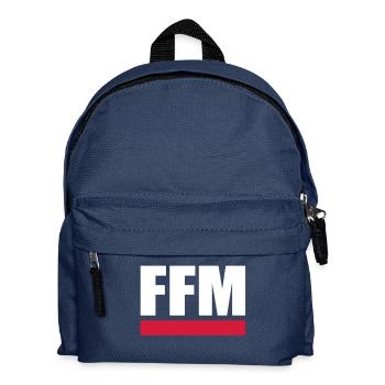 FFM - Frankfurt am Main - Kinder Rucksack - Navy - Vorne