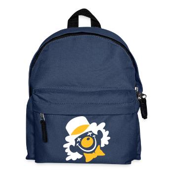 Ein Clown Gesicht - Kinder Rucksack - Navy - Vorne