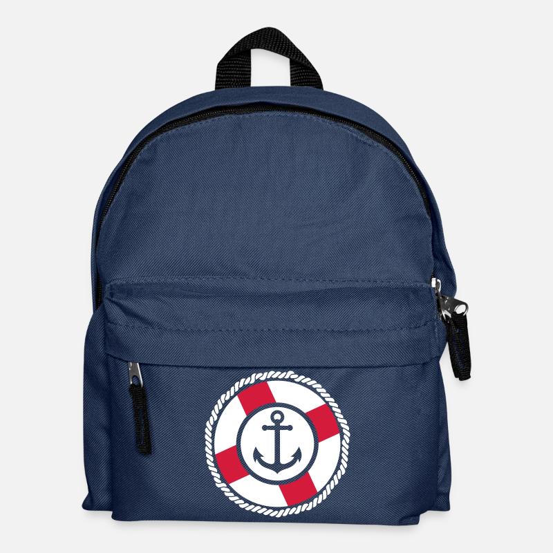 Rettungsring Anker - Kinder Rucksack - Navy