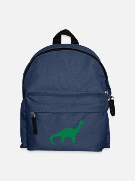 T-Shirt Enfant Dinosaure Brontosaure - Sac à dos Enfant - bleu marine