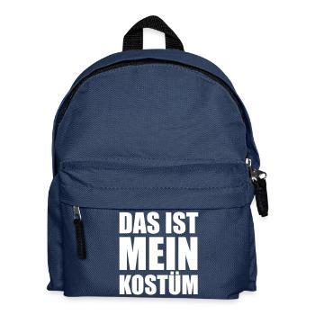 Das ist mein Kostüm - Kinder Rucksack - Navy - Vorne