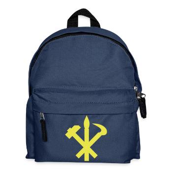 Nordkorea DPRK Wappen Symbol - Kinder Rucksack - Navy - Vorne
