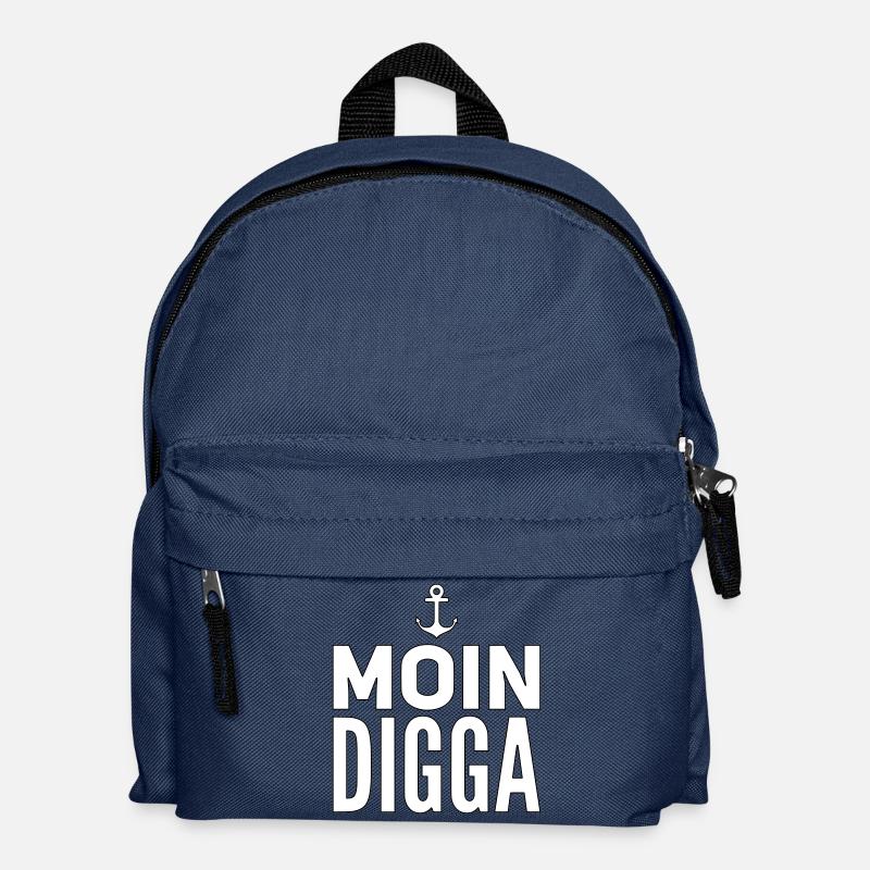 Moin Digga Hambourg - Sac à dos Enfant - bleu marine