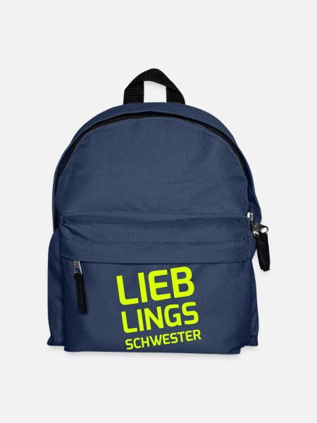 Lieblingsschwester - Kinder Rucksack - Navy