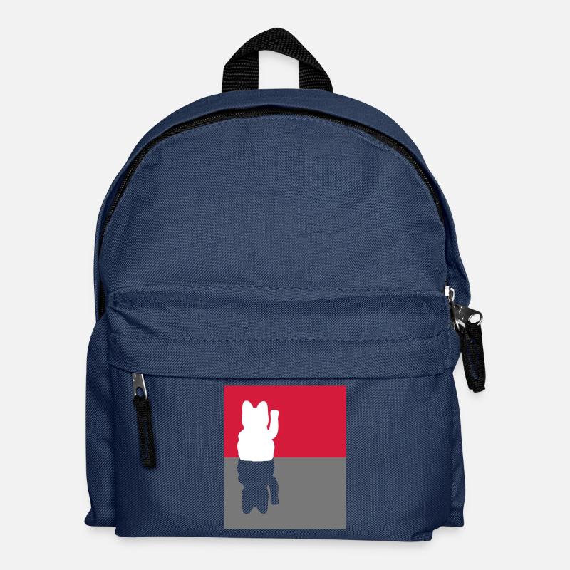 Glückskatze - Kinder Rucksack - Navy