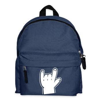 Baby rock hand - Kinder Rucksack - Navy - Vorne