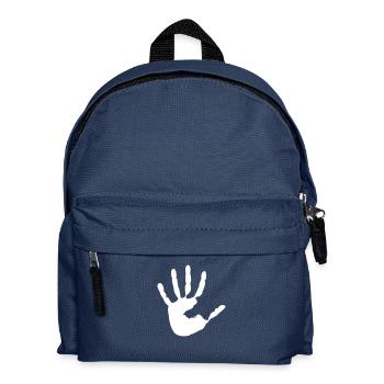 hand - Kids' Backpack - navy - Front