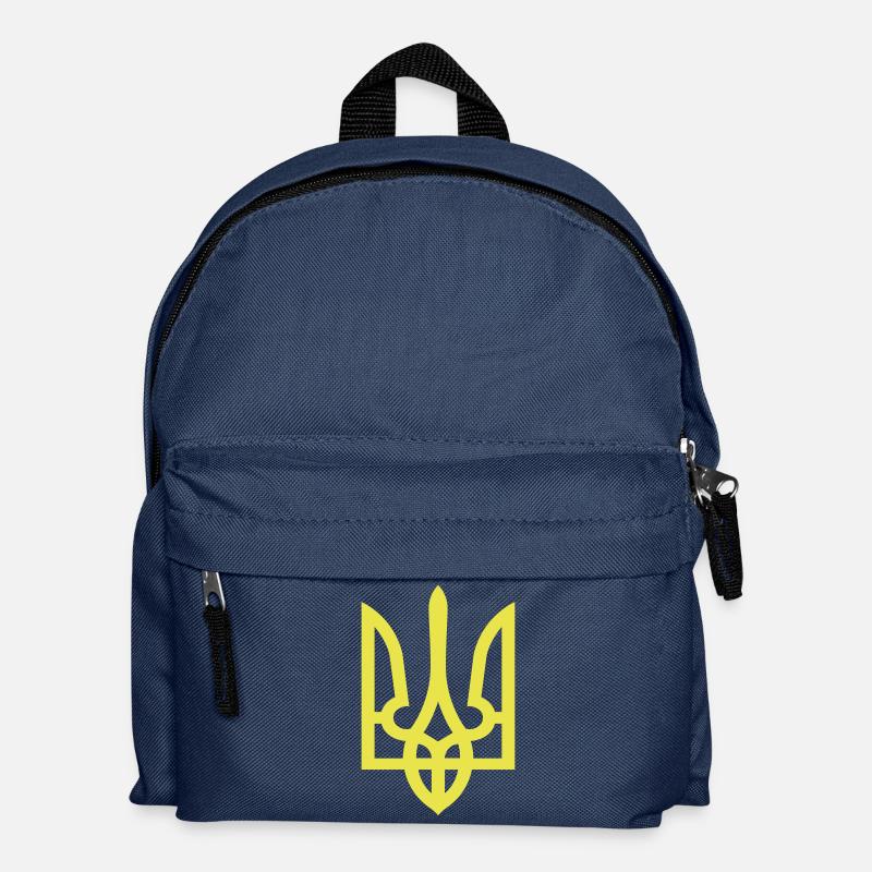 Ukraine Wappen Trident - Kinder Rucksack - Navy
