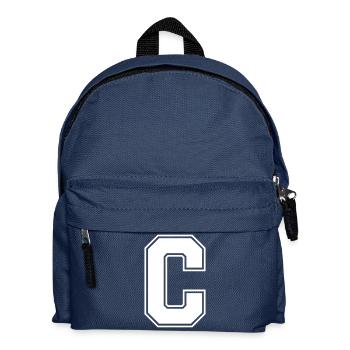 Lettre C - Sac à dos Enfant - bleu marine - Devant