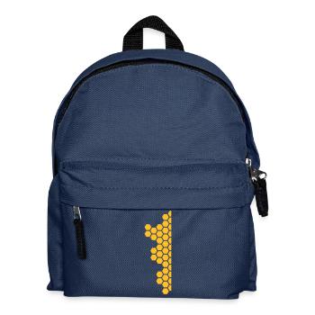 Honeycombs Pattern - Kids' Backpack - navy - Front
