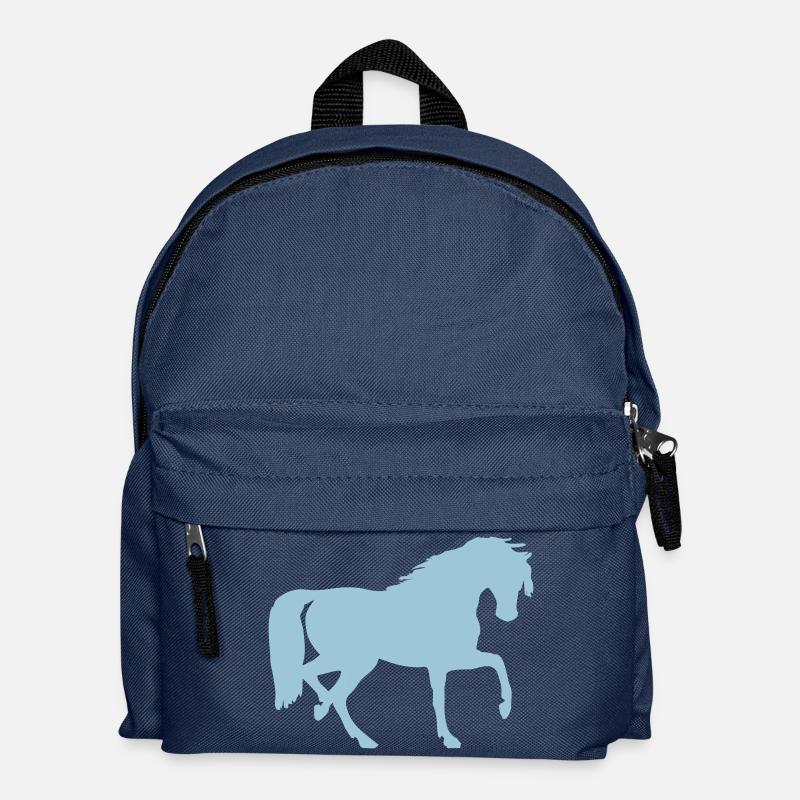 Pferd - Kinder Rucksack - Navy