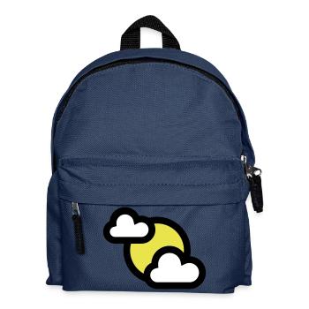 Icône météo ou icône partiellement couverte - Sac à dos Enfant - bleu marine - Devant