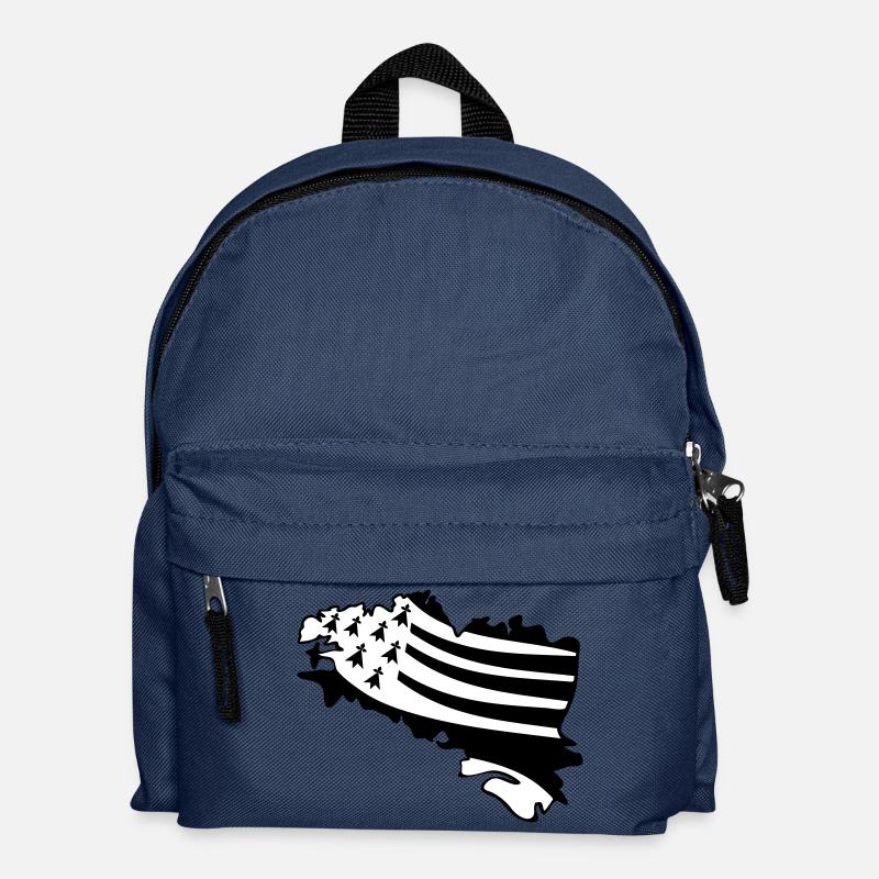 BREIZH - BRETAGNE - Sac à dos Enfant - bleu marine