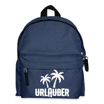 Urlauber Palmen - Kinder Rucksack - Navy - Vorne