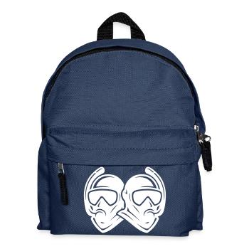Diver icon - Kids' Backpack - navy - Front