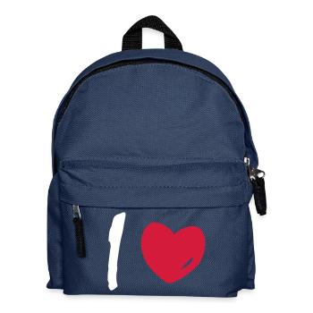 I love - Kinder Rucksack - Navy - Vorne