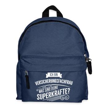 Versicherungsfachfrau - Kinder Rucksack - Navy - Vorne