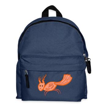 Eichhörnchen Nüsse oder Tee - Kinder Rucksack - Navy - Vorne