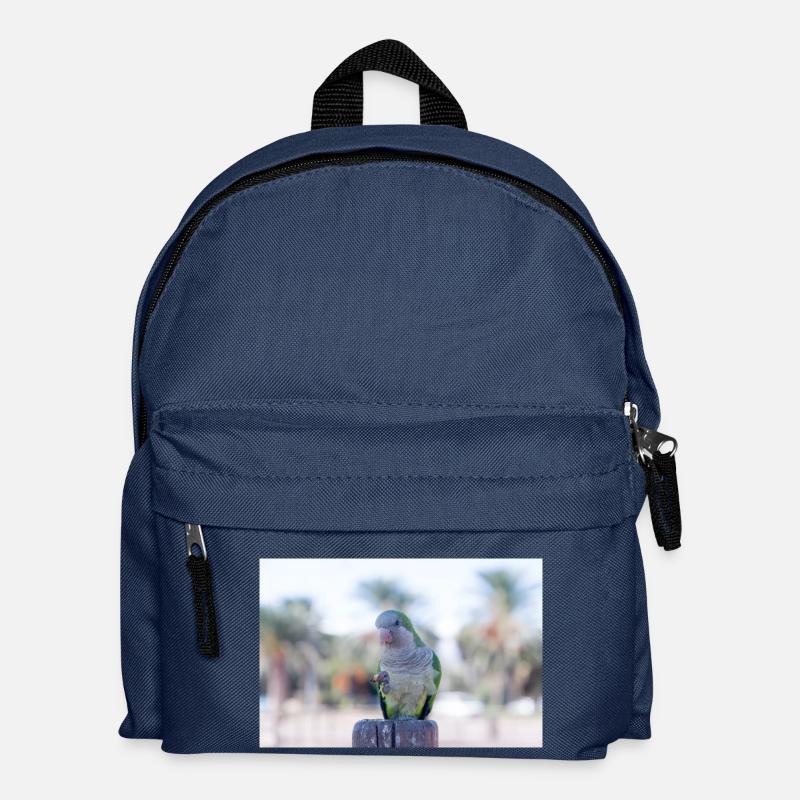 Monk Parrot - Kids' Backpack - navy