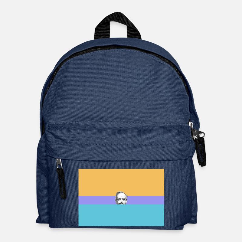 Kopf des Mannes - Kinder Rucksack - Navy