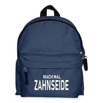 Zahnseide - Kinder Rucksack - Navy - Vorne