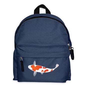 Koi Carp - White and Red - Kids' Backpack - navy - Front