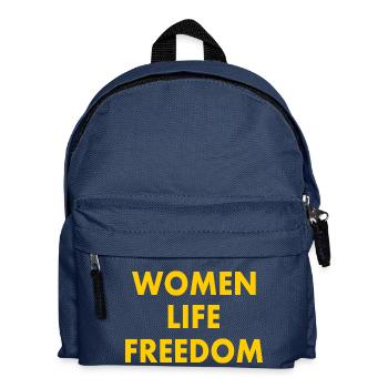 Women life freedom - Kinder Rucksack - Navy - Vorne