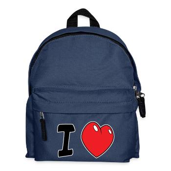 i love - Sac à dos Enfant - bleu marine - Devant