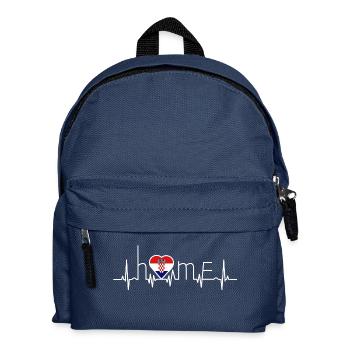 j'aime la maison la maison Croatie - Sac à dos Enfant - bleu marine - Devant