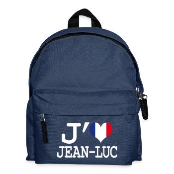 j'aime jean-luc - Sac à dos Enfant - bleu marine - Devant