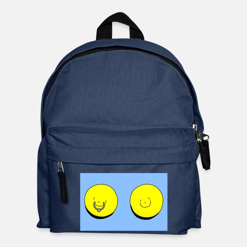 lemon light blue - Kids' Backpack - navy