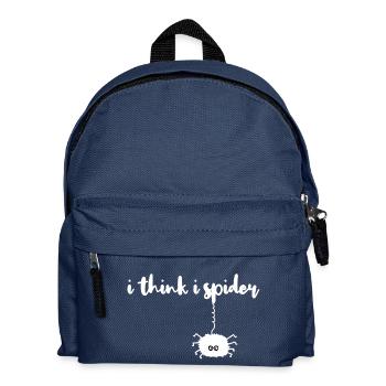 i think i spider, i think i spin funny - Kids' Backpack - navy - Front