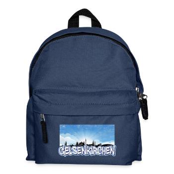 Gelsenkirchen Skyline - Kinder Rucksack - Navy - Vorne