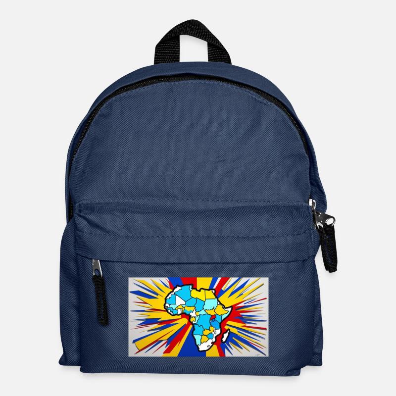 Farbe Afrikas - Kinder Rucksack - Navy