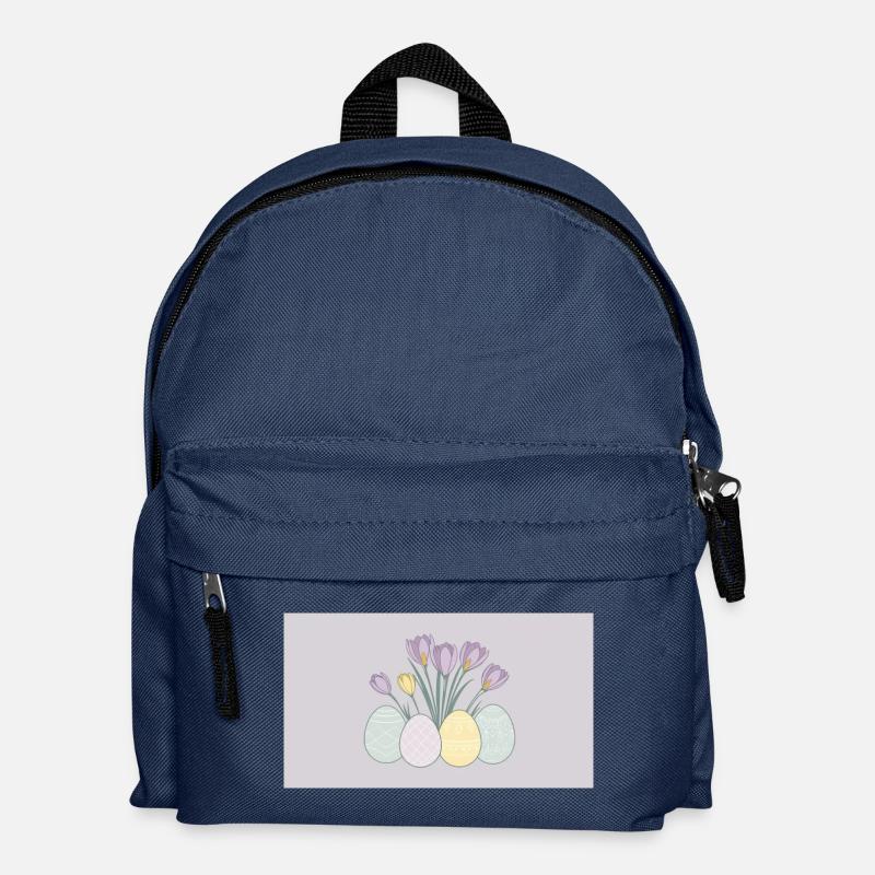 Easter Crocuses - Kids' Backpack - navy