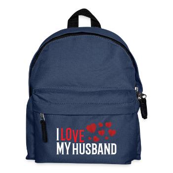 J'aime mon mari - Sac à dos Enfant - bleu marine - Devant