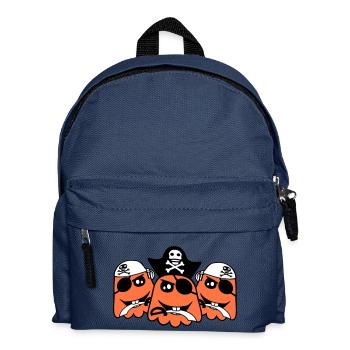 3 Pirate Fantômes Fantômes Drôle Mal Halloween - Sac à dos Enfant - bleu marine - Devant